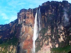 Salto Angel or angel Falls highest Water fall of the world in the Canaima national park Venezuela
